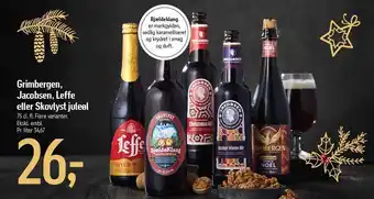 Føtex Grimbergen, jacobsen, leffe eller skovlyst juleøl tilbud