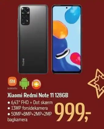 Føtex Xiaomi redmi note 11 128gb tilbud