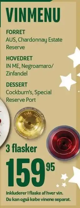 Min Købmand Vinmenu 3 flasker tilbud
