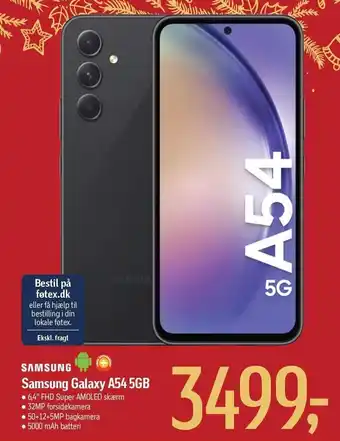 Føtex Samsung galaxy a54 5gb tilbud