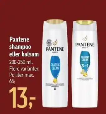 Føtex Pantene shampoo eller balsam tilbud