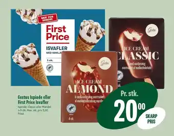 Min Købmand Gestus ispinde eller first price isvafler tilbud