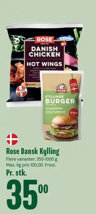 Min Købmand Rose dansk kylling tilbud