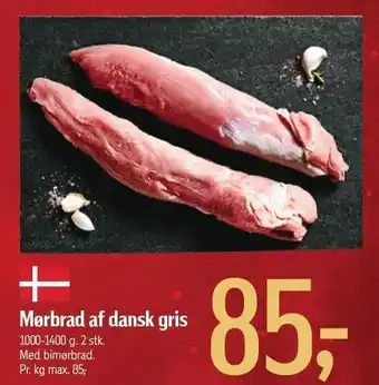 Føtex Mørbrad af dansk gris tilbud