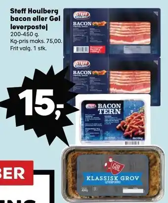 SuperBrugsen Steff houlberg bacon eller gøl leverpostej tilbud
