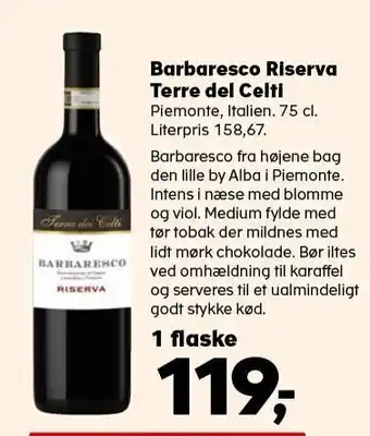 SuperBrugsen Barbaresco riserva terre del celti tilbud