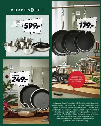 Bilka Grydesæt, premium pander eller gryde/pandeserie tilbud