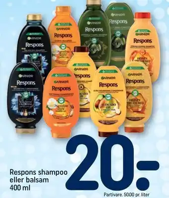REMA 1000 Respons shampoo eller balsam tilbud
