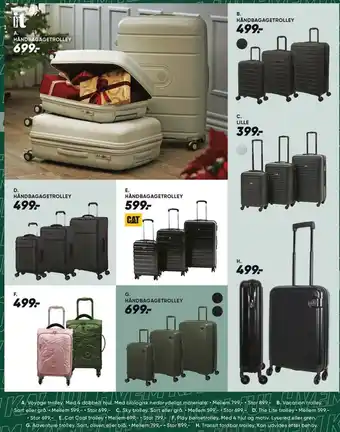 Bilka Voyage trolley, vacation trolley, sky trolley, the lite trolley, cat coat trolley, play børnetrolley, adventure trolley eller tilbud