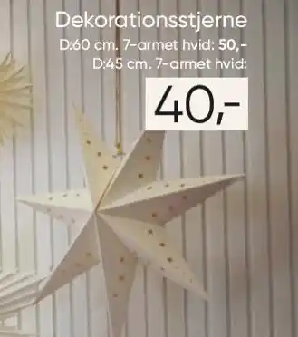 Bilka Dekorationsstjerne tilbud