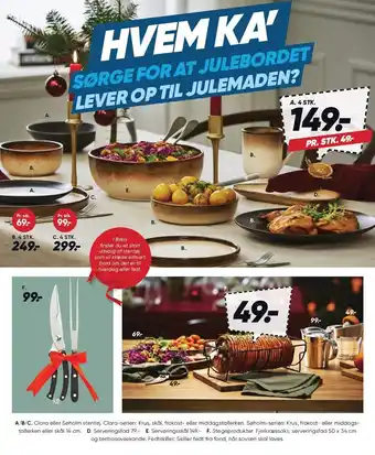 Bilka Clara eller søholm stentøj, serveringsfad, serveringsskål el. stegeprodukter tilbud