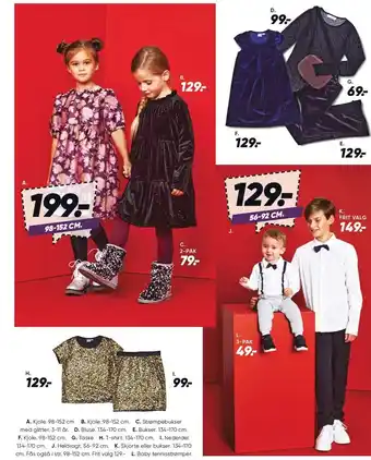 Bilka Kjole, strømpebukser, bluse, bukser, taske, t-shirt, nederdel, heldragt, skjorte eller bukser, baby tennisstrømper tilbud
