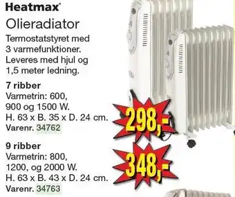 Harald Nyborg Heatmax olieradiator tilbud