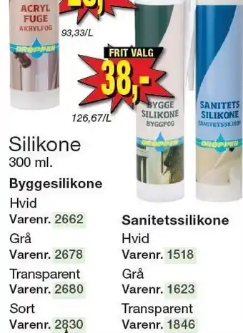 Harald Nyborg Silikone tilbud
