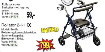 Harald Nyborg Rollator 2-i-1 tilbud