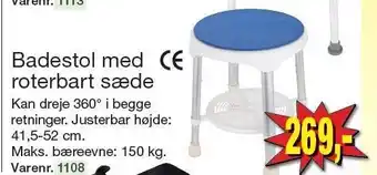 Harald Nyborg Badestol med roterbart sæde tilbud