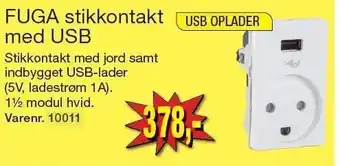 Harald Nyborg Fuga stikkontakt med usb tilbud