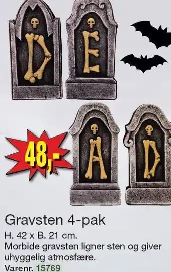 Harald Nyborg Gravsten 4-pak tilbud
