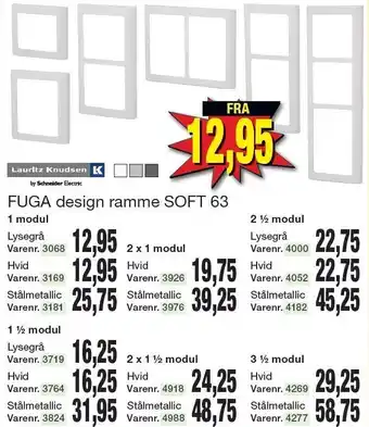 Harald Nyborg Fuga design ramme soft 63 tilbud