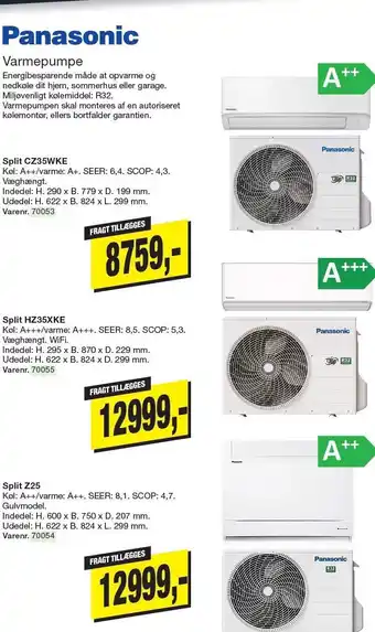 Harald Nyborg Panasonic varmepumpe tilbud