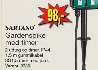Harald Nyborg Gardenspike med timer tilbud