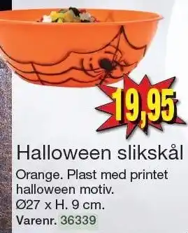Harald Nyborg Halloween slikskål tilbud