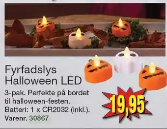 Harald Nyborg Fyrfadslys halloween led tilbud