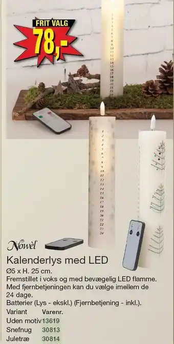 Harald Nyborg Kalenderlys med led tilbud
