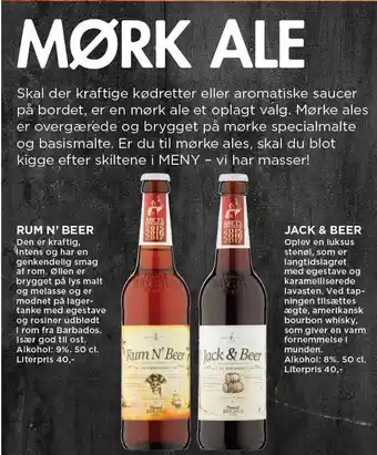 MENY Mørk ale tilbud