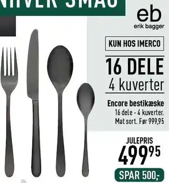 Imerco Encore bestikæske tilbud