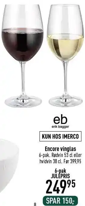 Imerco Encore vinglas tilbud