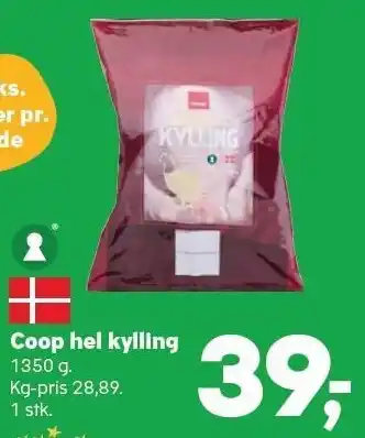 Kvickly Coop hel kylling tilbud