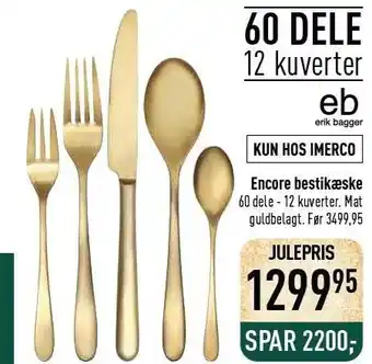 Imerco Encore bestikæske tilbud