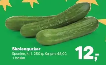 Kvickly Skoleagurker tilbud