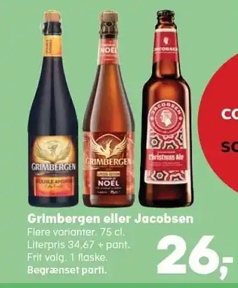 Kvickly Grimbergen eller jacobsen tilbud