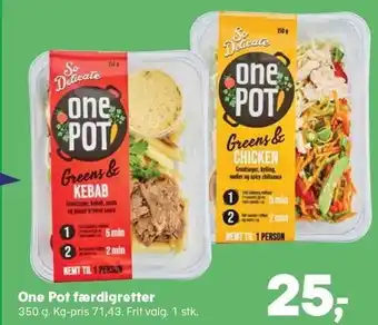 Kvickly One pot færdigretter tilbud