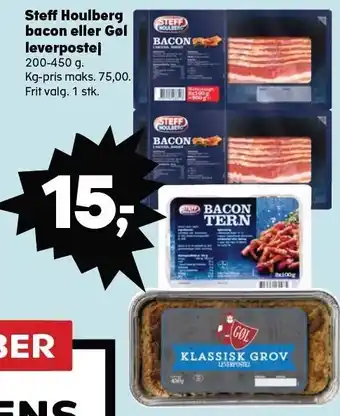 Kvickly Steff houlberg bacon eller gøl leverpostej tilbud
