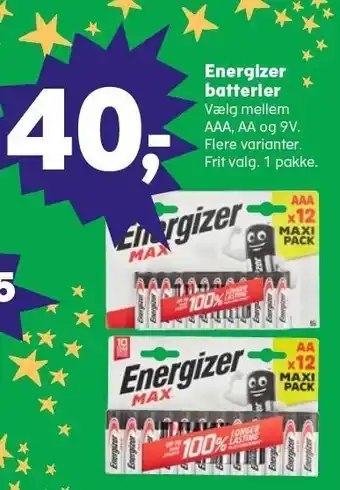Kvickly Energizer batterier tilbud