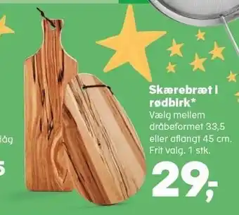 Skærebræt i rødbirk