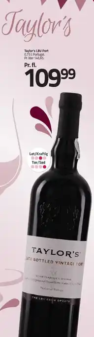 Taylor's lbv port