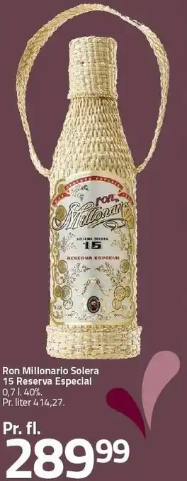 Ron millonario solera 15 reserva especial