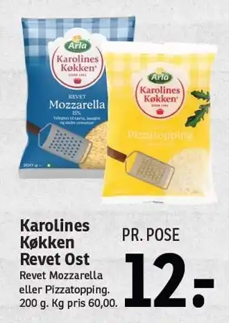 SPAR Karolines køkken revet ost tilbud