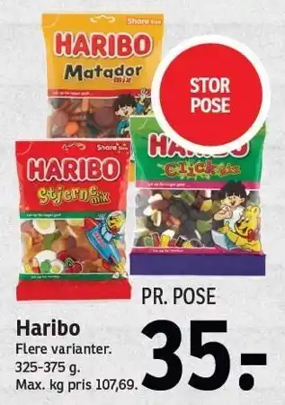 SPAR Haribo tilbud