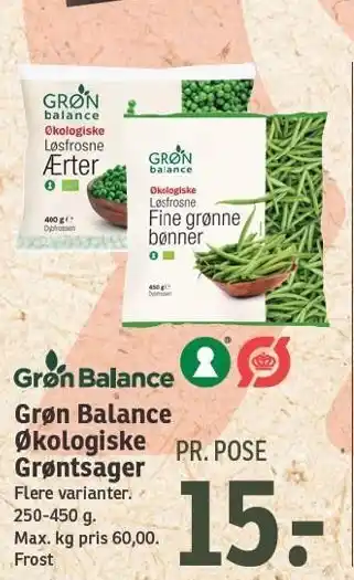 SPAR Grøn balance økologiske grøntsager tilbud