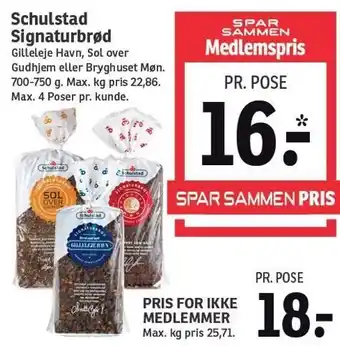 SPAR Schulstad signaturbrød tilbud