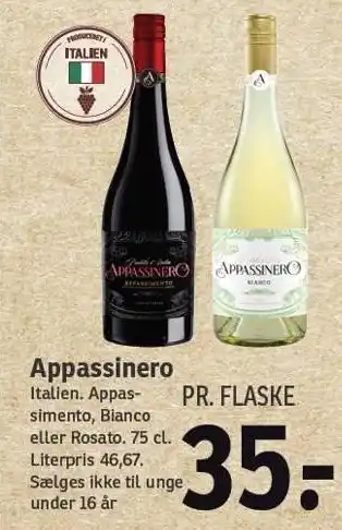SPAR Appassinero tilbud