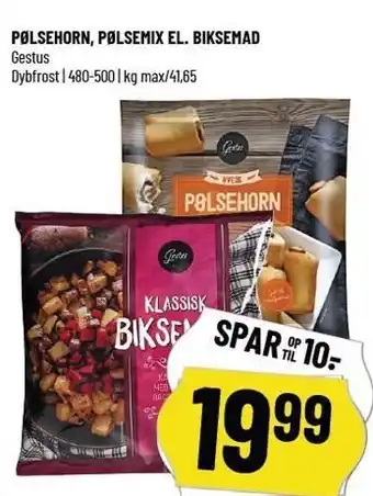 Løvbjerg Pølsehorn, pølsemix el. biksemad tilbud