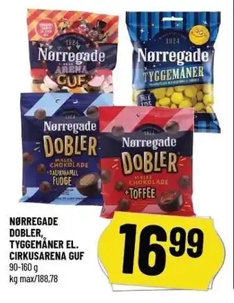 Løvbjerg Nørregade dobler, tyggemåner el. cirkusarena guf tilbud