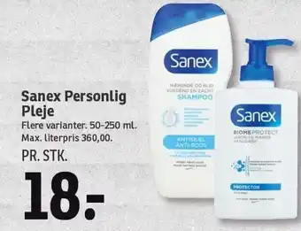 SPAR Sanex personlig pleje tilbud