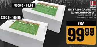 Løvbjerg Hele kyllingelår med ryg el. kyllingeinderfilet tilbud